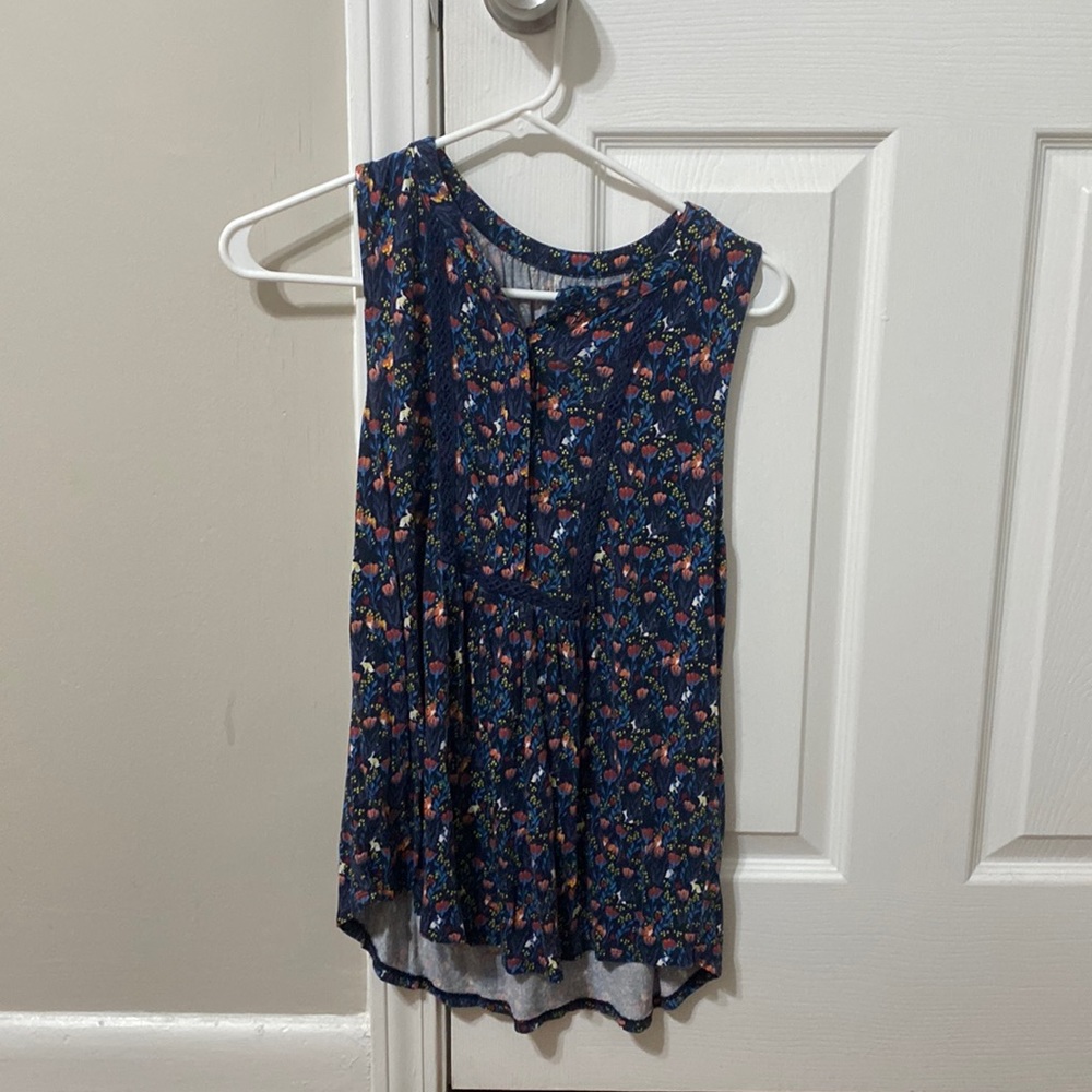 Floral Summer Office Blouse
